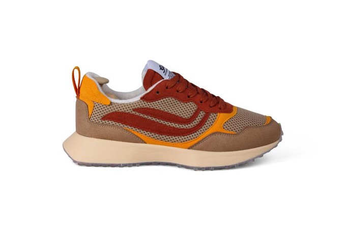 G-Marathon sneaker - Beige/Rust/Orange from Brand Mission