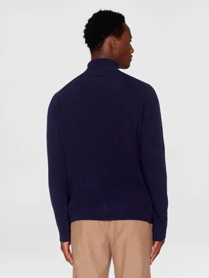 Basic roll-neck knit - total eclipse from Brand Mission