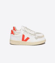 V10 CWL sneaker - white orange fluo (vegan) via Brand Mission