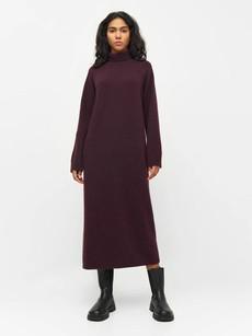 Roll neck dress - chocolate plum via Brand Mission