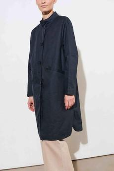 Mira long coat - navy via Brand Mission