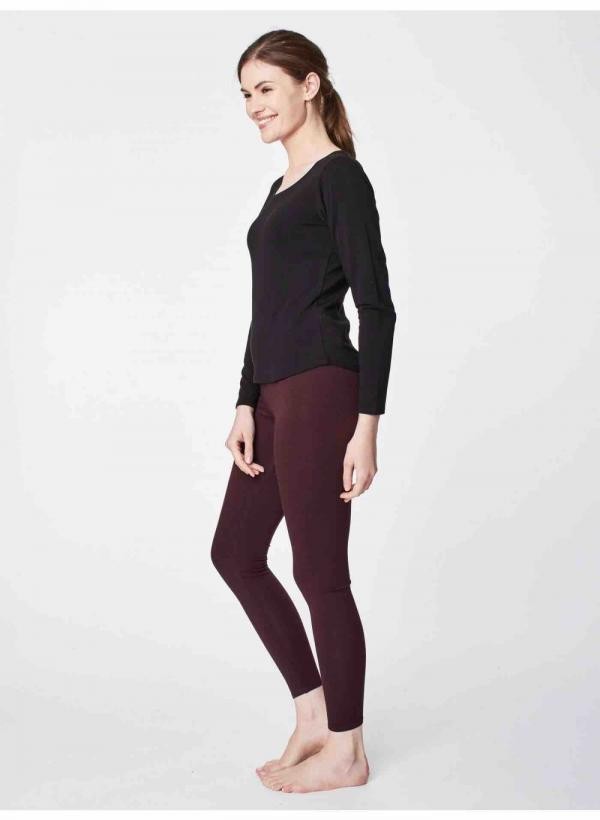 Basic bamboo top - zwart from Brand Mission