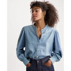 Zillah Chambray Shirt - Light Denim via Brand Mission