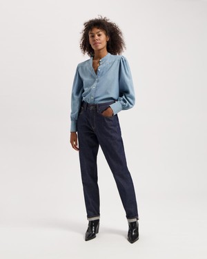 Zillah Chambray Shirt - Light Denim from Brand Mission