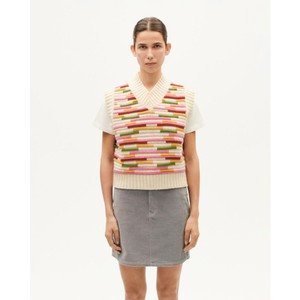 Mica Knitted Vest - Stripe Multi Color from Brand Mission