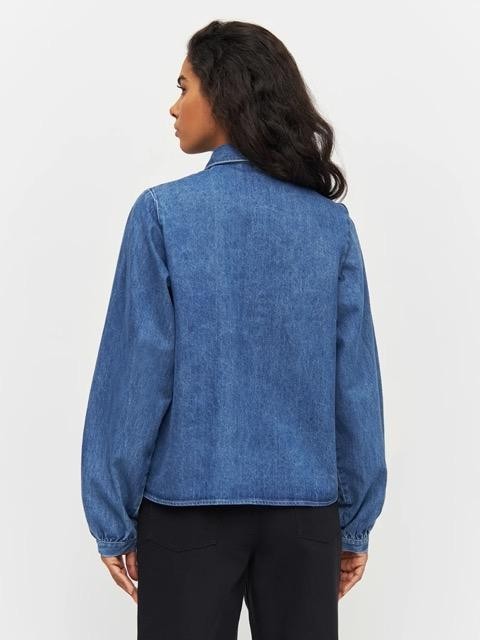 Denim A-shape blouse - vintage indigo from Brand Mission