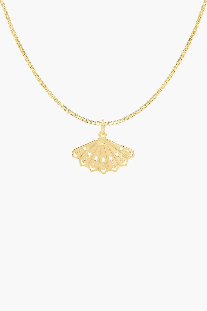 Rosaria fan necklace gold plated - set from Brand Mission