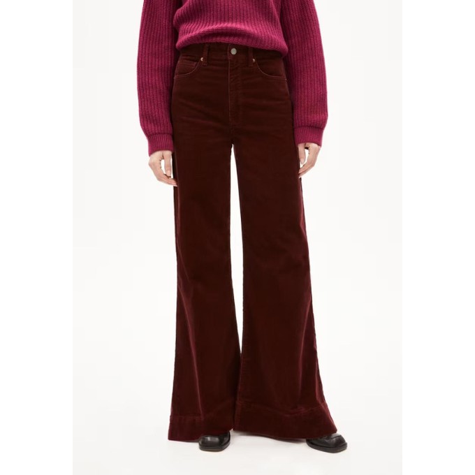 Murliaa corduroy broek - cranberry from Brand Mission