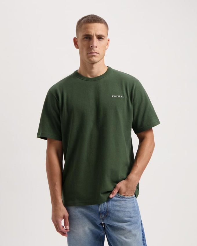 Liam signature t-shirt - Moss Green from Brand Mission