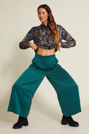 Suran broek - emerald green from Brand Mission