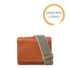 Audrey mini tas - cognac via Brand Mission