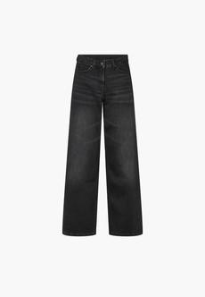 Carol Loose jeans - washed black denim via Brand Mission