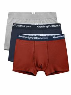 Boxershorts 3-pack - fired brick via Brand Mission