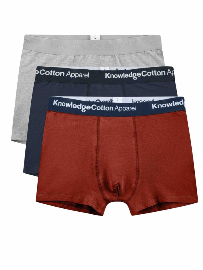 Boxershorts 3-pack - fired brick from Brand Mission