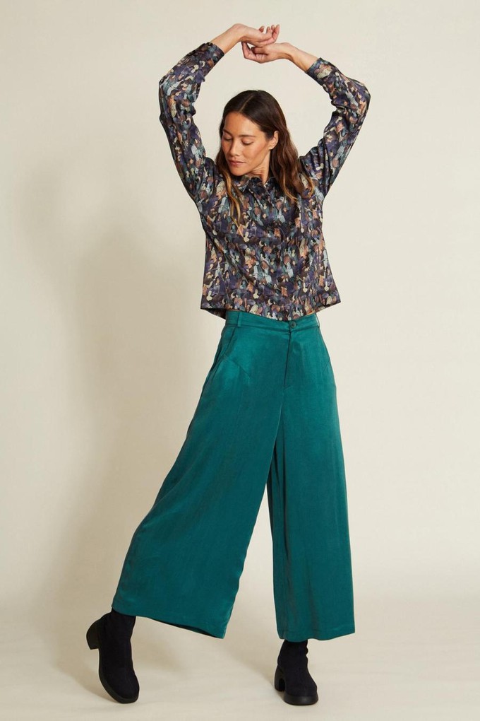 Suran broek - emerald green from Brand Mission