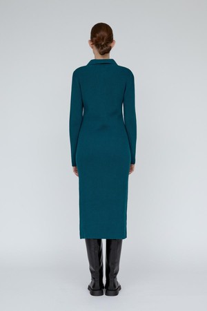 Jemima polo jurk - deep teal from Brand Mission