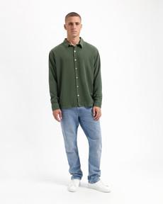 Jack LS overshirt - Woodland grey via Brand Mission