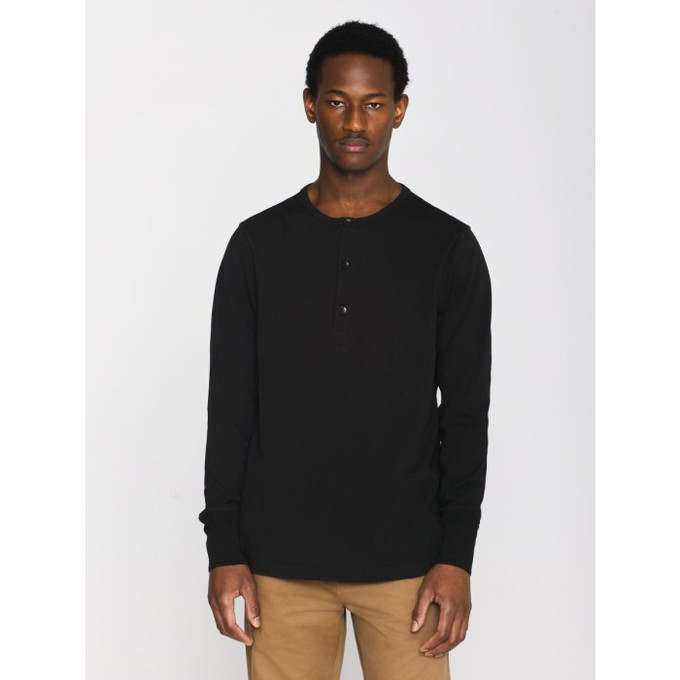 BO longsleeve henley - black jet from Brand Mission