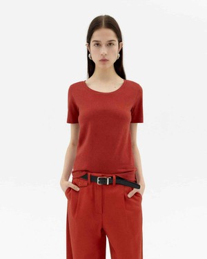 Cassia t-shirt - orange red from Brand Mission