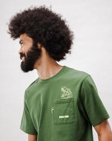 Jurassic Park Dino Cotton T-shirt Green via Brava Fabrics