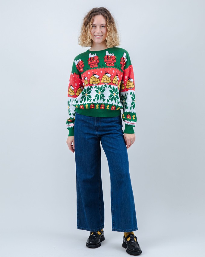 Peanuts Xmas Cotton Sweater Multicolor from Brava Fabrics