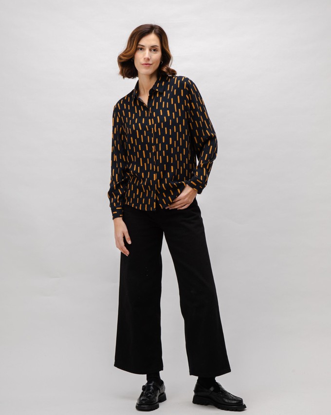 Mist Viscose Blouse Black from Brava Fabrics