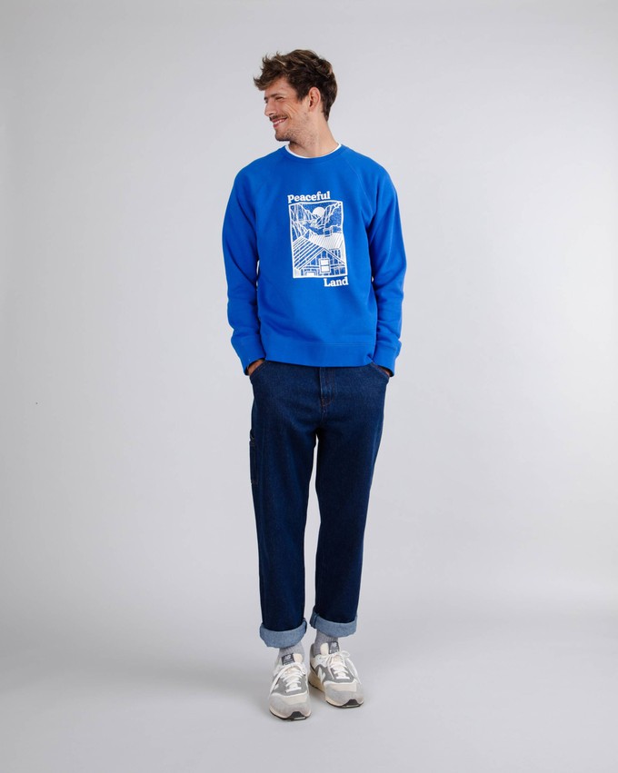 Peaceful Land Sweatshirt Blue from Brava Fabrics