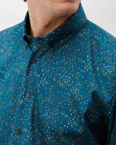 Jellyfish Cotton Shirt Navy via Brava Fabrics