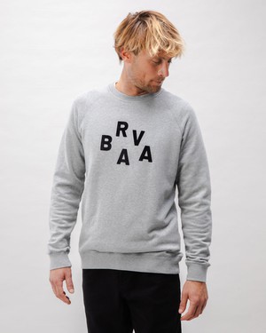 BRV Cotton Sweatshirt Grey Melange from Brava Fabrics