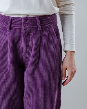 Corduroy Pleated Pants Orchid from Brava Fabrics