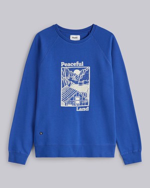 Peaceful Land Sweatshirt Blue from Brava Fabrics