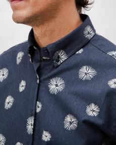 Urchin Flannel Shirt Navy via Brava Fabrics