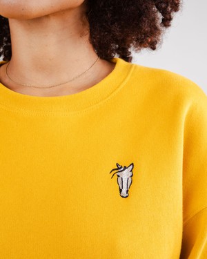 Horse Sweatshirt Mustard from Brava Fabrics