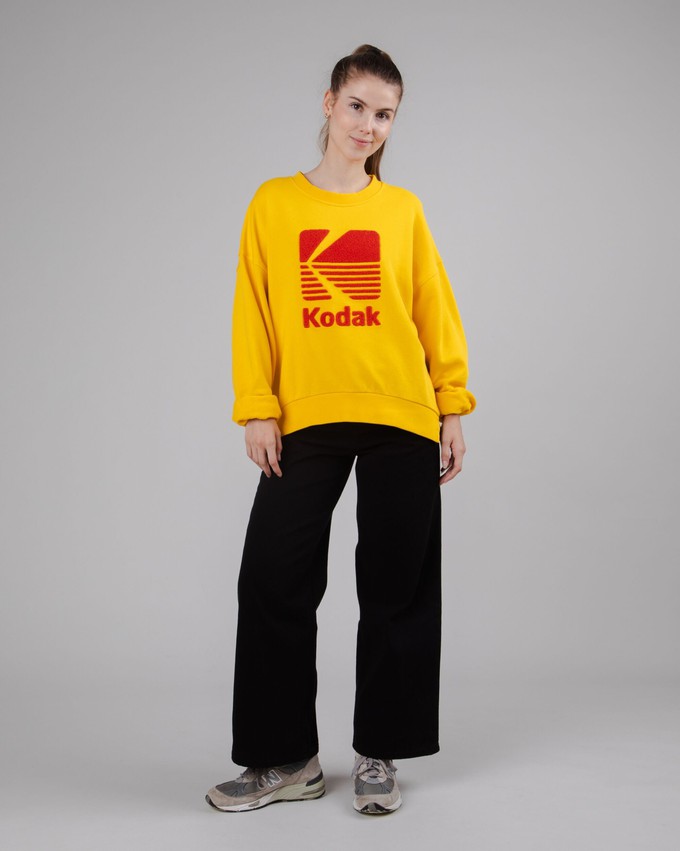 Kodak Logo Sweatshirt Yellow from Brava Fabrics