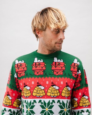 Peanuts Xmas Cotton Sweater Multicolor from Brava Fabrics