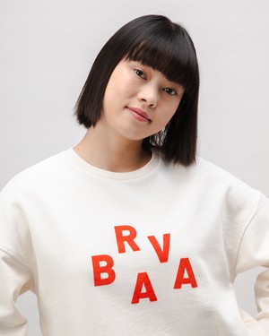 BRV Squared Cotton Sweatshirt Ecru from Brava Fabrics