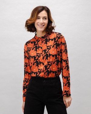 Bloom Boho Viscose Blouse Black from Brava Fabrics