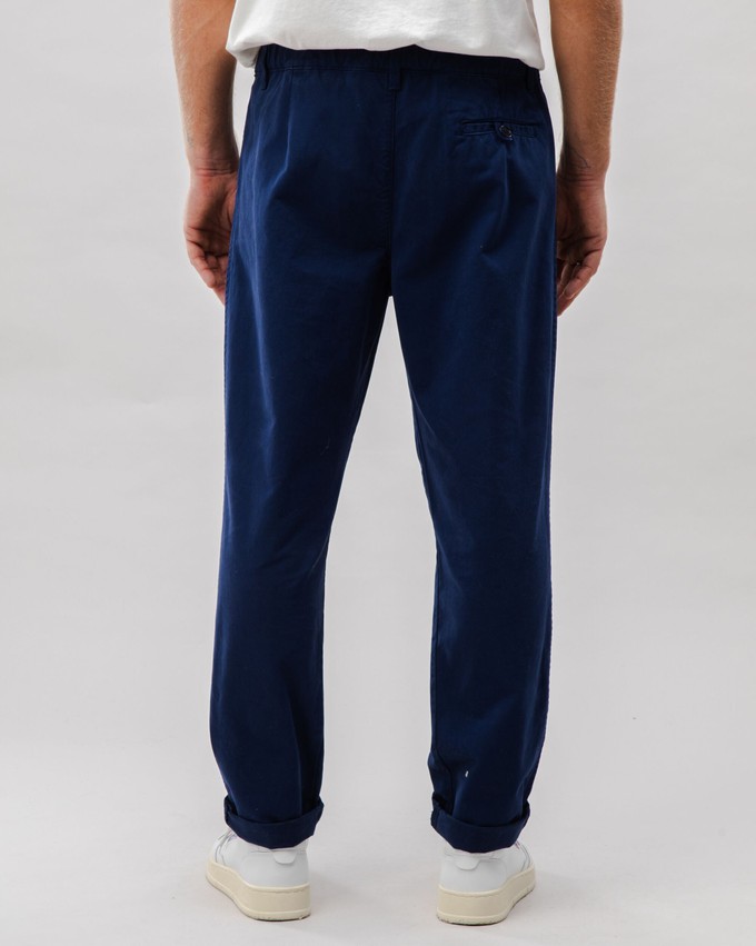 Comfort Chino Cotton Pants Navy from Brava Fabrics