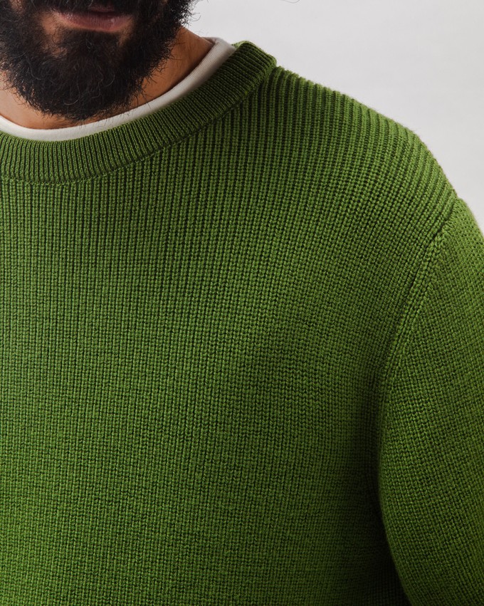 Waterfront Wool Sweater Green from Brava Fabrics