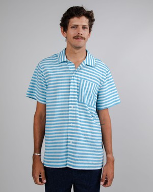 Stripes Short Sleeve Shirt Blue from Brava Fabrics