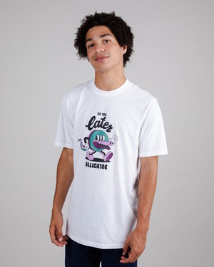 Yeye Weller Alligator T-Shirt White from Brava Fabrics