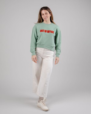 Out of Office Rounded Hem Sweatshirt Mint from Brava Fabrics