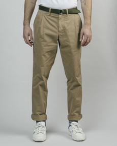 Pleated Chino Camel via Brava Fabrics