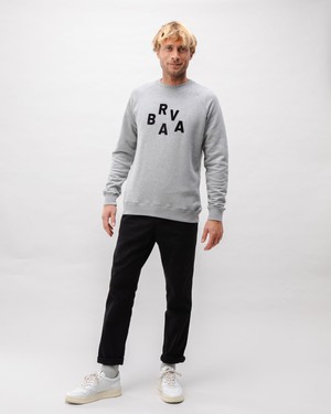 BRV Cotton Sweatshirt Grey Melange from Brava Fabrics