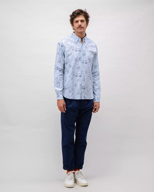 Seven Seas Oxford Cotton Shirt Blue from Brava Fabrics