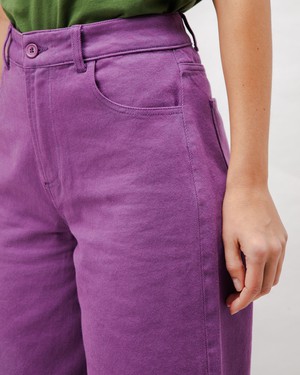 5 Pocket Cotton Twill Pants Orchid from Brava Fabrics