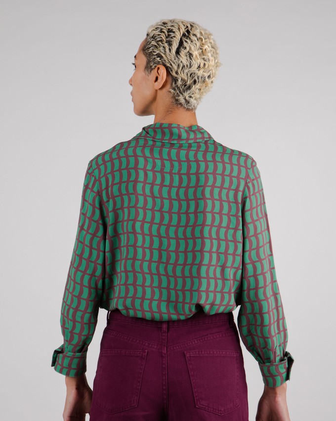 Geo Blouse Green from Brava Fabrics