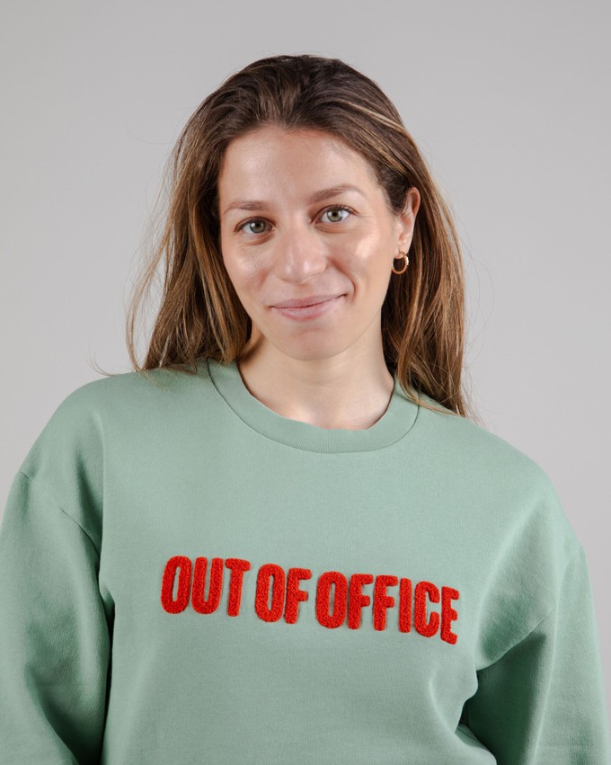 Out of Office Rounded Hem Sweatshirt Mint from Brava Fabrics