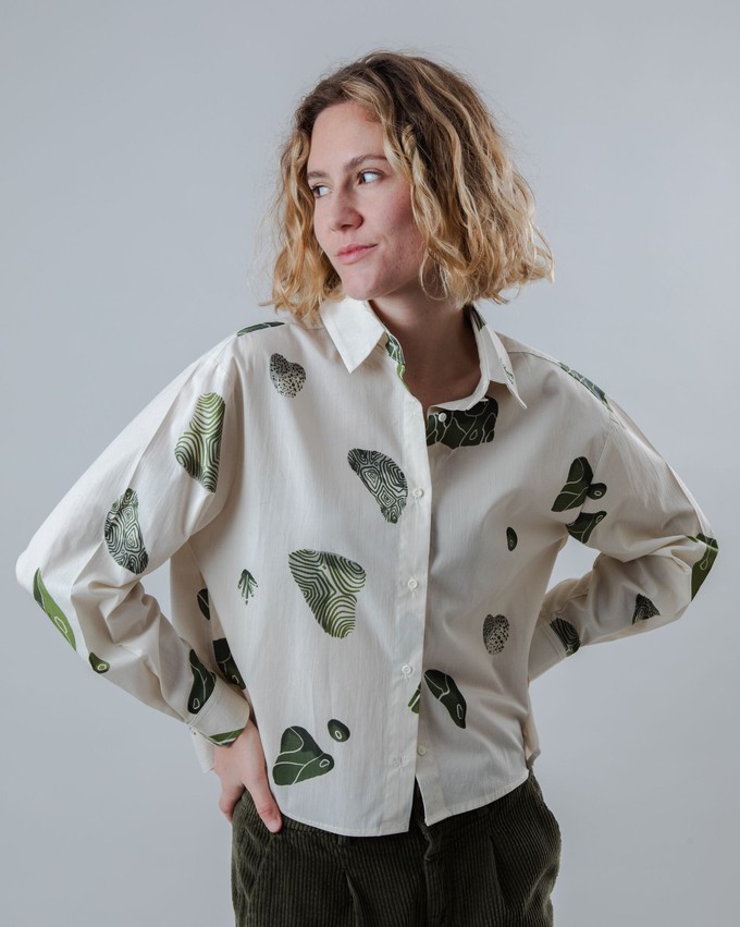 Quarry Boxy Cotton Blouse Ecru from Brava Fabrics