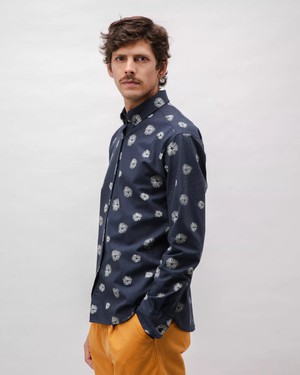 Urchin Flannel Shirt Navy from Brava Fabrics